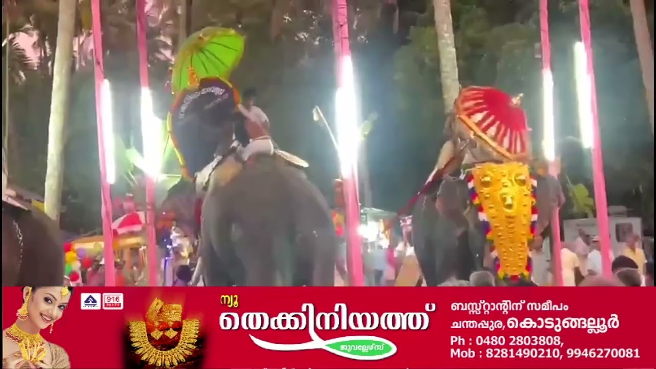 എഴുന്നള്ളിപ്പിനിടെ രണ്ടാം പാപ്പാൻ ഉപദ്രവിച്ചതിനെ തുടർന്ന് ആന ഇടഞ്ഞു