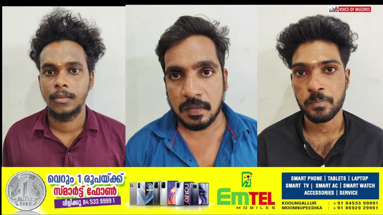 കൊടുങ്ങല്ലൂരിൽ സഹോദരന്മാരെ ആക്രമിച്ച സംഭവം: മൂന്നുപേർ അറസ്റ്റിൽ……