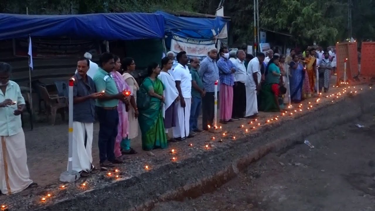 ഡി വൈ എസ് പി . ഓഫീസ് ജങ്ഷനിൽ അടിപ്പാത നിർമിക്കണമെന്നാവശ്യപ്പെട്ട് എലവേറ്റഡ് ഹൈവേ കർമസമിതി ആയിരത്തൊന്ന് പ്രതിഷേധദീപം തെളിയിച്ചു