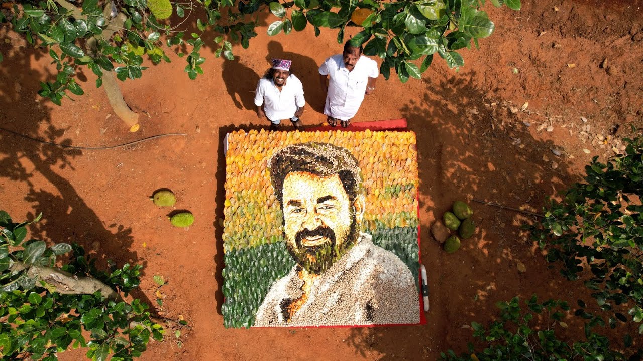ലോകത്തിലാദ്യമായി ചക്ക കൊണ്ടൊരു ചിത്രം.സൂപ്പർതാരം ലാലേട്ടന് ജന്മദിനസമ്മാനമായി ചിത്രം ഒരുക്കിയത് ഡാവിഞ്ചി സുരേഷ്