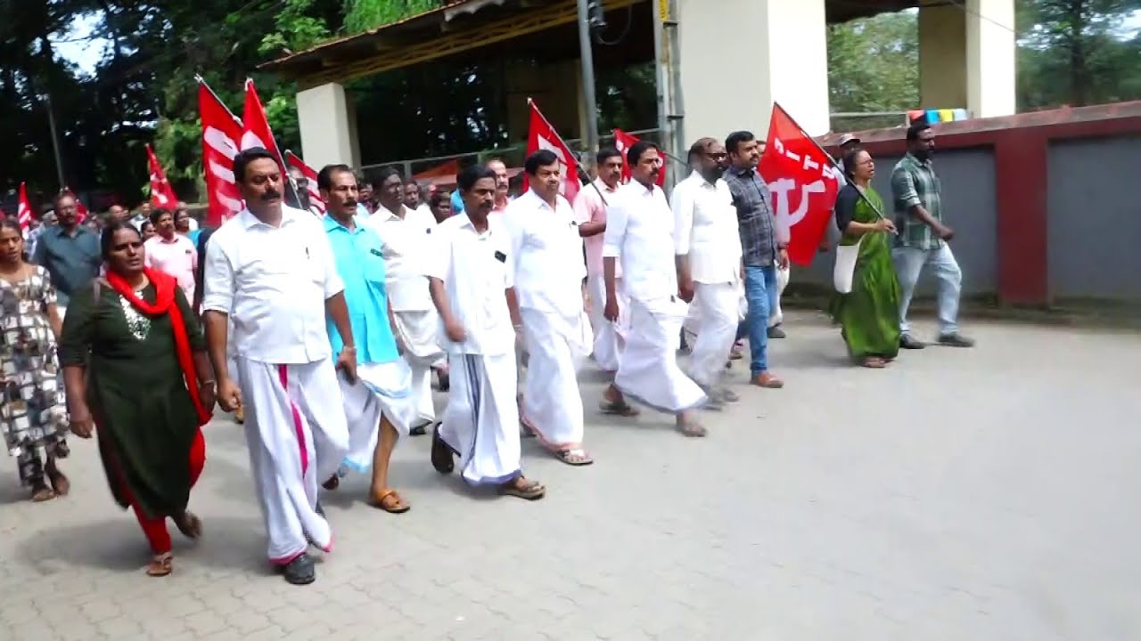 സംയുക്ത ട്രേഡ് യൂണിയനുകള്‍ പ്രഖ്യാപിച്ച ദേശീയ പണിമുടക്ക് കൊടുങ്ങല്ലൂരിൽ ശക്തമായി തുടരുന്നു