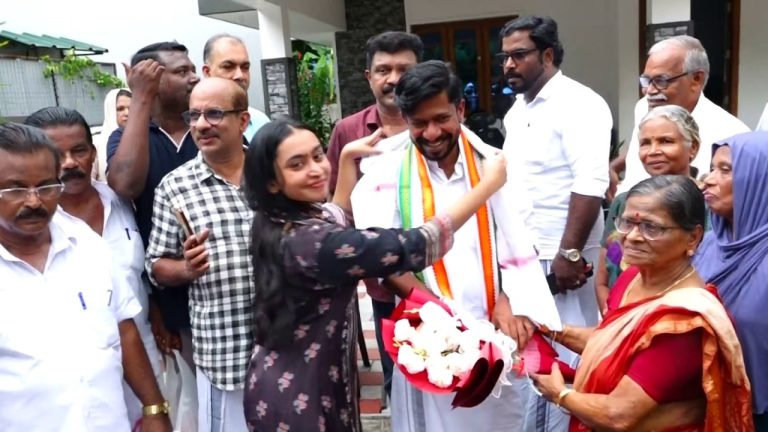 വി ഡി സതീശൻ മന്ത്രി സഭയിലെ ഏറ്റവും പ്രായ കുറഞ്ഞ മന്ത്രി കൊടുങ്ങല്ലൂർ നിയോജക മണ്ഡലത്തിലെ നിയുക്ത എം.എൽ.എ അഡ്വ ഒ.ജെ. ജനീഷ്
