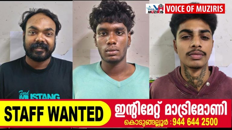 കയ്പമംഗലത്ത് ലഹരിവേട്ട: മൂന്ന് പേരെ പേരെ പോലീസ് അറസ്റ്റ് ചെയ്തു