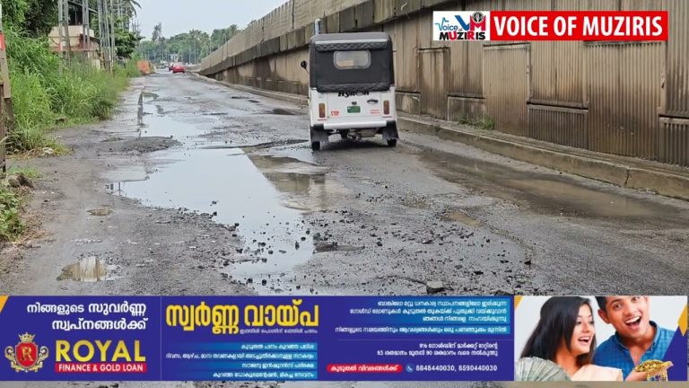മഴ കനത്തതോടെ ദേശീയപാത സർവ്വീസ് റോഡിലൂടെയുള്ള യാത്ര ദുഷ്കരമാകുന്നു.