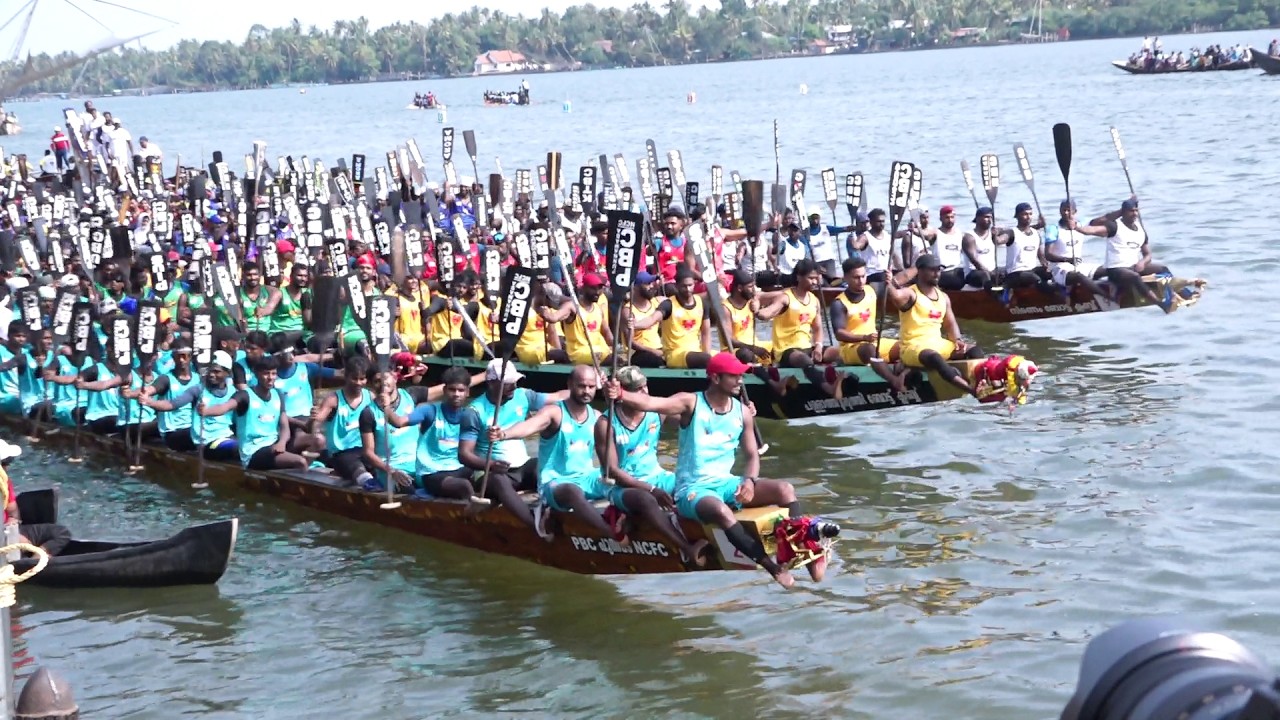 ചുണ്ടൻ വള്ളങ്ങളുടെ കാ​യ​ൽ പോ​രാ​ട്ട​ത്തി​ന് ആവേശകരമായ തുടക്കം