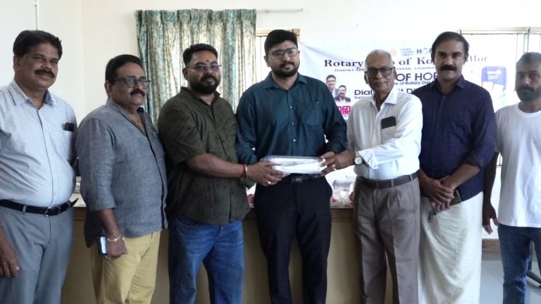 നിർധനരായ രോഗികൾക്ക് ഡയാലിസിസ് കിറ്റുകൾ വിതരണം ചെയ്തു