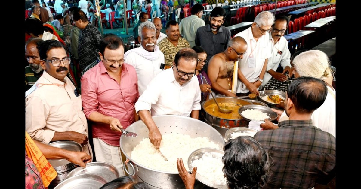 അന്നദാന മഹായജ്ഞത്തിന് തുടക്കമായി