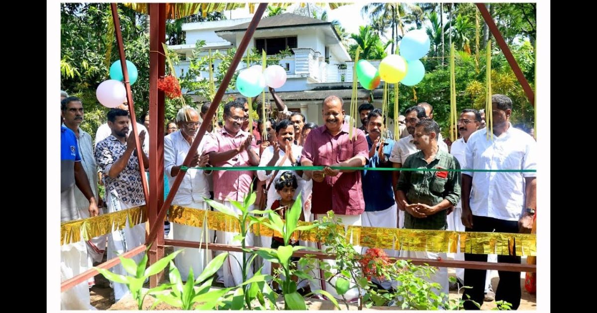 ആല കളരി തോട് കുടിവെള്ള പദ്ധതി ഉദ്ഘാടനം നടന്നു