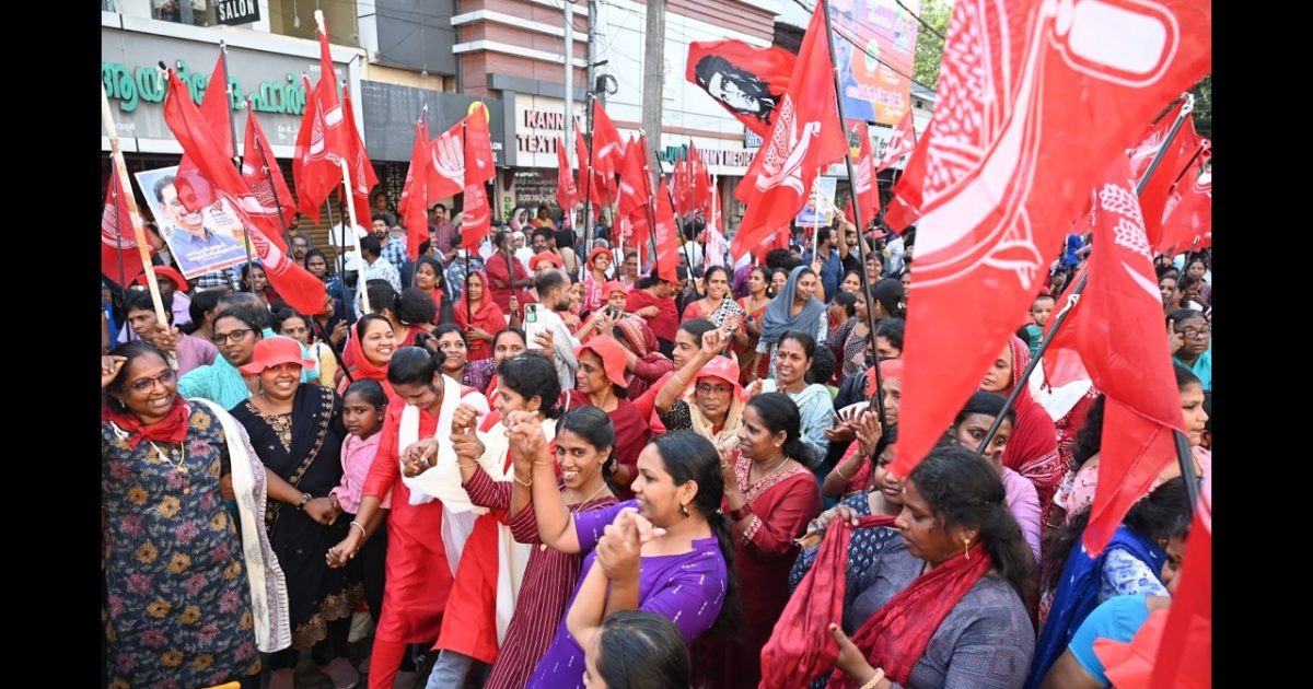 ആവേശത്തിലാക്കി കൊടുങ്ങല്ലൂരിൽ നടന്ന എൽ.ഡി.എഫിൻ്റെ കൊട്ടിക്കലാശം .