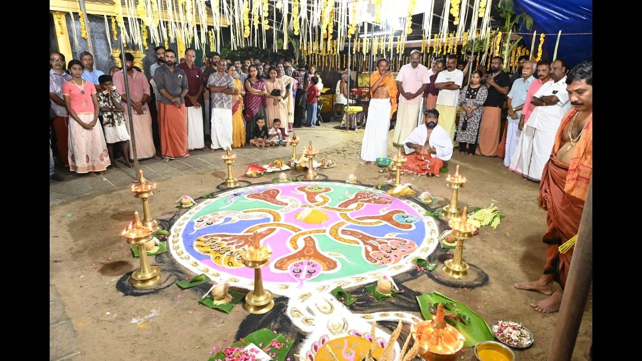 എൽതുരുത്ത് ശ്രീവിദ്യാ പ്രകാശിനി സഭ വക ശ്രീകുമാര സുബ്രഹ്മണ്യ ക്ഷേത്രത്തിൽ ആയില്യം പൂജയും സർപ്പം പാട്ടും നടന്നു.