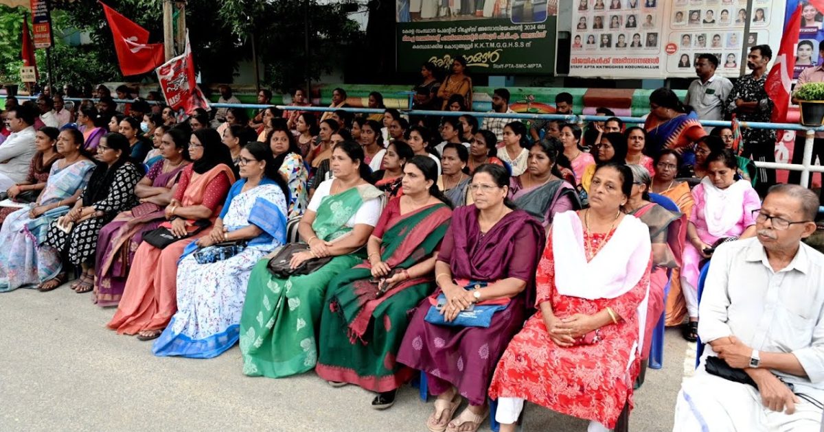 കൊടുങ്ങല്ലൂർ നഗരസഭ ചെയർപേഴ്സണും ldf കൗൺസിലർമാർക്കും നേരെ bjp നടത്തിയ ആക്രമണത്തിൽ പ്രതിഷേധിച്ച് ldf പ്രതിഷേധ സംഗമം സംഘടിപ്പിച്ചു