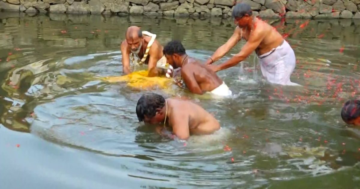 കൊടുങ്ങല്ലൂർ നെടിയതളി ശിവക്ഷേത്രത്തിലെ ഉത്സവം ആറാട്ടോടെ സമാപിച്ചു.