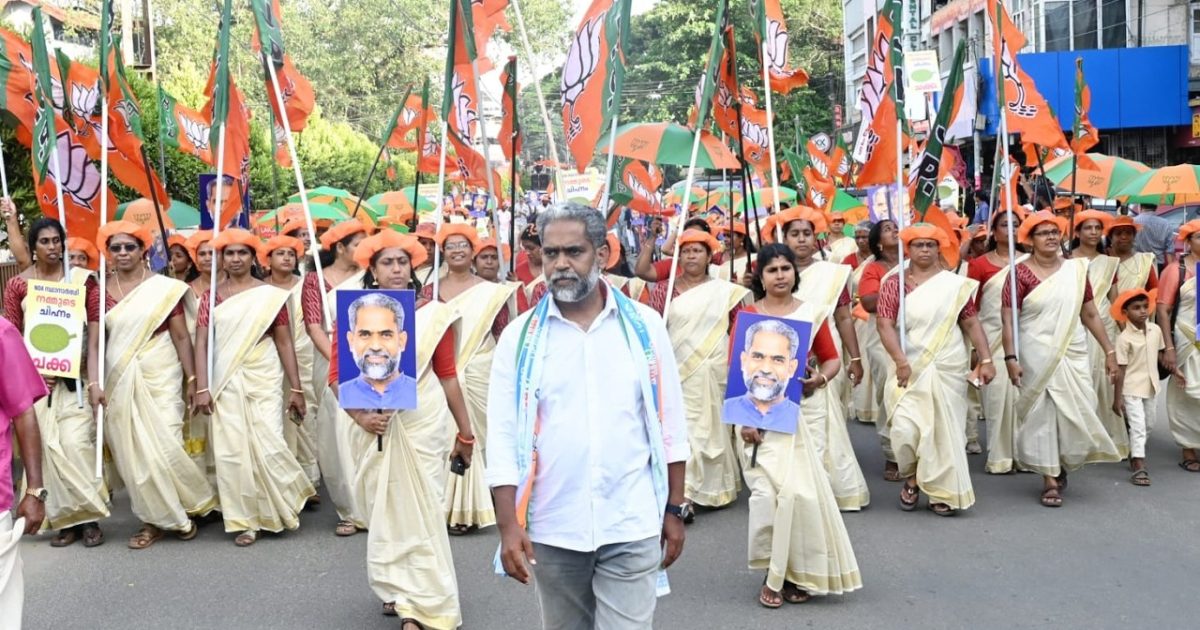 കൊട്ടിക്കയറി കൊടുങ്ങല്ലൂരിൽ എൻ.ഡി.എയുടെ കൊട്ടിക്കലാശം