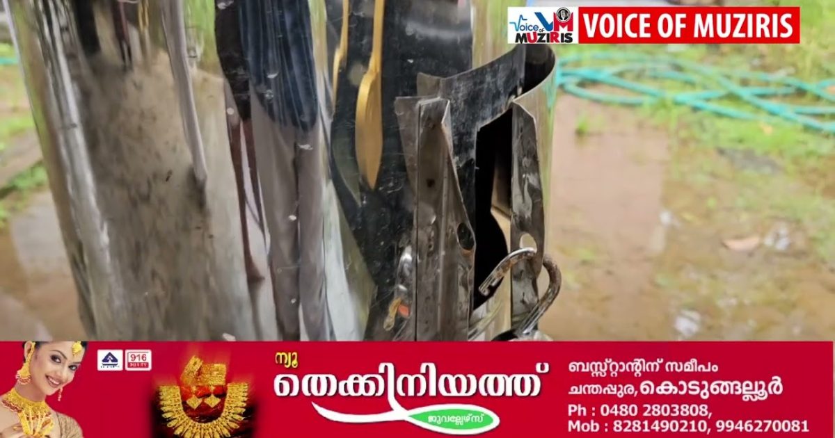 ക്ഷേത്രത്തിന്റെ ശ്രീകോവിൽ കുത്തിത്തുറന്ന് ദേവീ വിഗ്രഹത്തിൽ ചാർത്തിയിരുന്ന താലിമാല കവർന്നു
