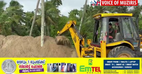 തടയണ നിർമാണം നടക്കുന്ന സ്ഥലം എം. എൽ. എ സന്ദർശിച്ചു.