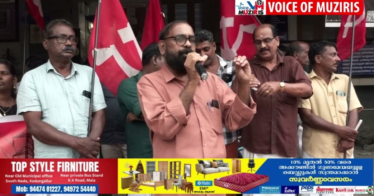 യുഡിഎഫ് സർക്കാരിന്റെ വൈദ്യുതി രംഗത്തെ ജന വിരുദ്ധ നയങ്ങൾക്കെതിരെ സിപിഐയുടെ പ്രധിഷേധം