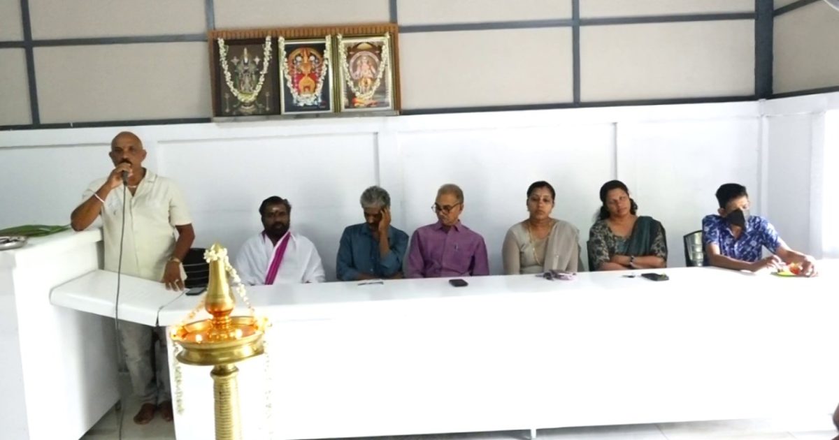 വേൽ മുരുക തെക്കും ഭാഗം താലസമിതിയുടെ മന്ദിരം ഉദ്ഘാടനം നടന്നു