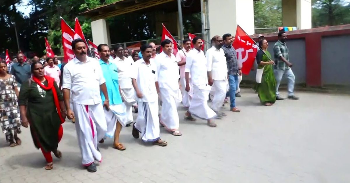 സംയുക്ത ട്രേഡ് യൂണിയനുകള്‍ പ്രഖ്യാപിച്ച ദേശീയ പണിമുടക്ക് കൊടുങ്ങല്ലൂരിൽ ശക്തമായി തുടരുന്നു