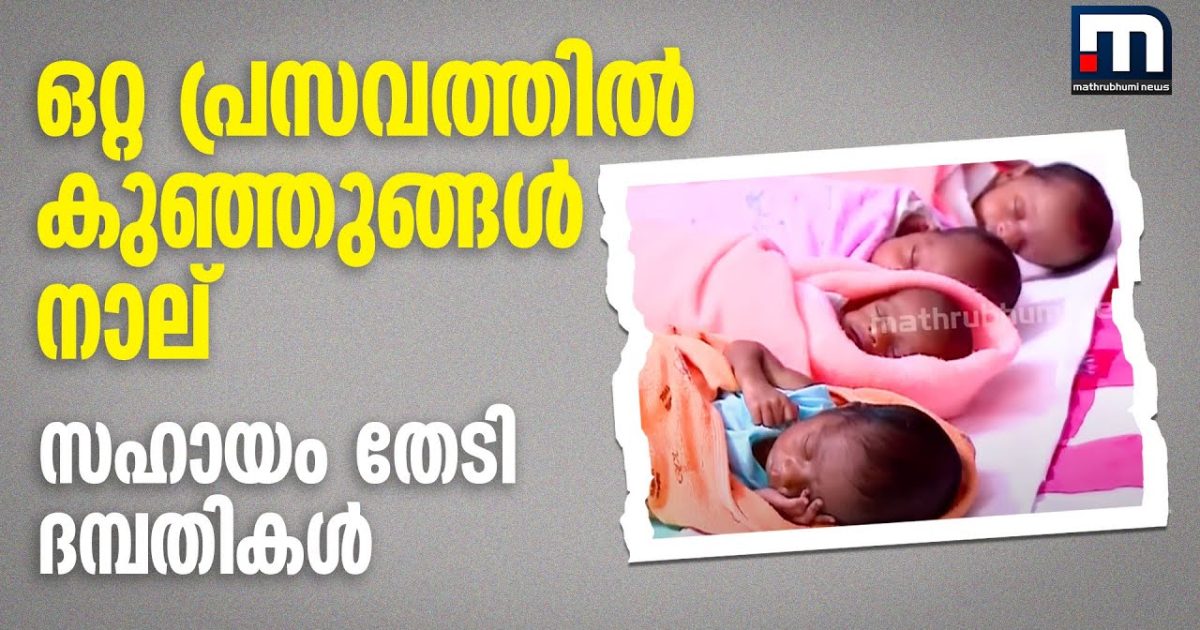 കാത്തിരിപ്പിനൊടുവില്‍ നാലു പൊന്നോമനകള്‍, സഹായം തേടി ദമ്പതികള്‍